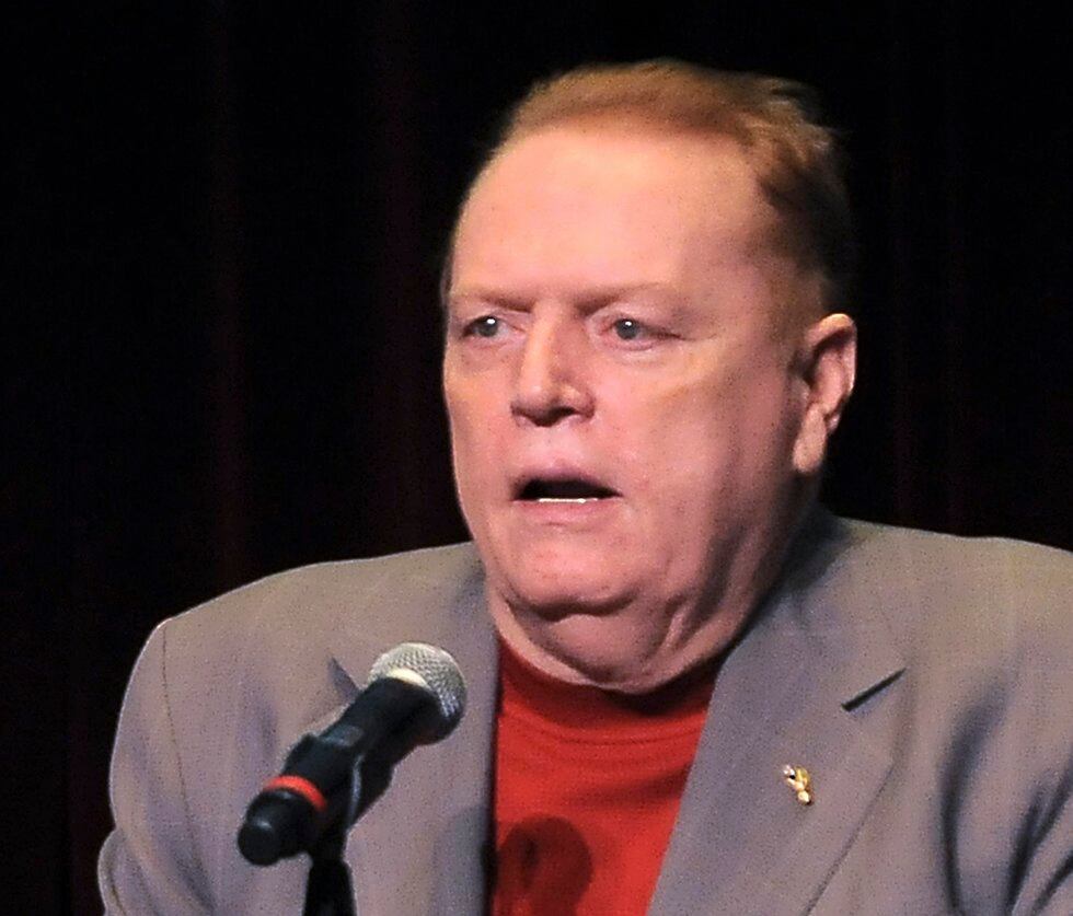 FILE - In this April 30, 2011 file photo, Larry Flynt speaks in Los Angeles, Calif. A federal...