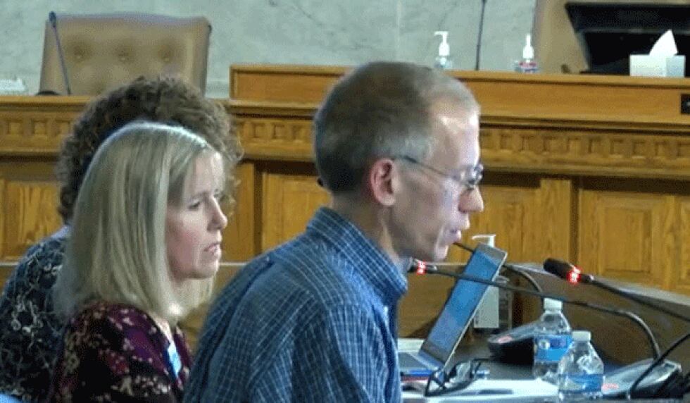Kyle Plush' parents, Jill and Ron Plush, address Cincinnati City Council at City Hall on Nov....