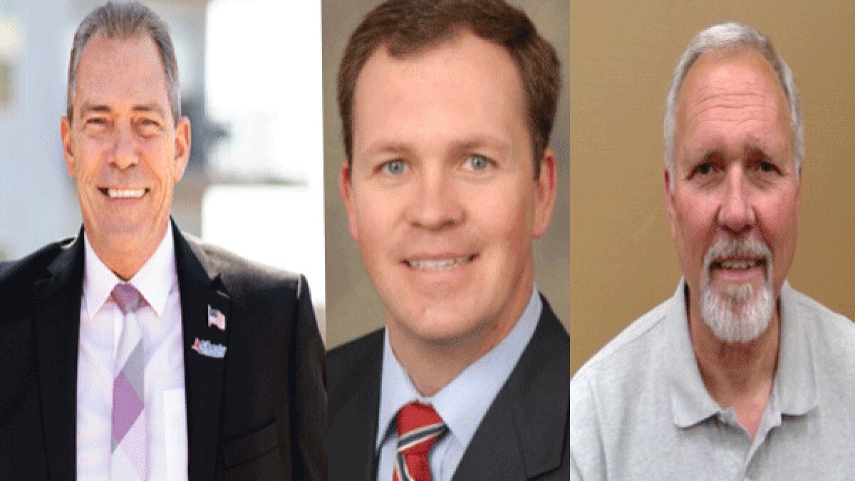 From left to right: Liberty Township Trustee Tom Farrell, Butler County Auditor Roger Reynold...