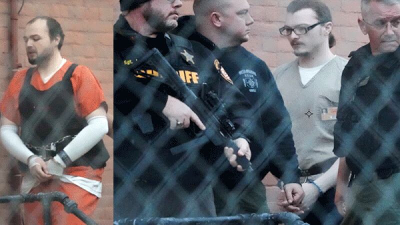 Edward Jake Wagner enters the Courthouse escorted by the Star Team. The trial of George...