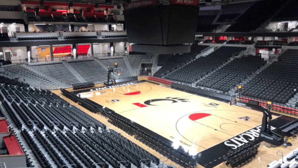 The newly renovated Fifth Third Arena hosts its first home Bearcats game Thursday night at the...