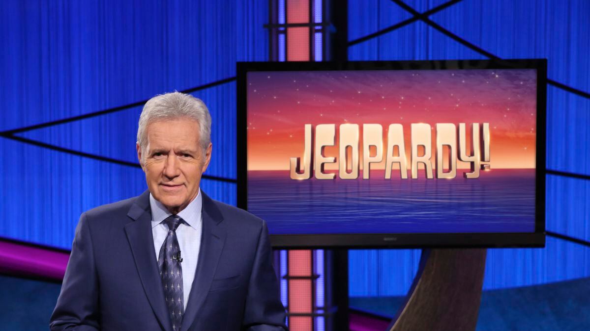 This image released by Jeopardy! shows Alex Trebek, host of the game show "Jeopardy!" Filling...