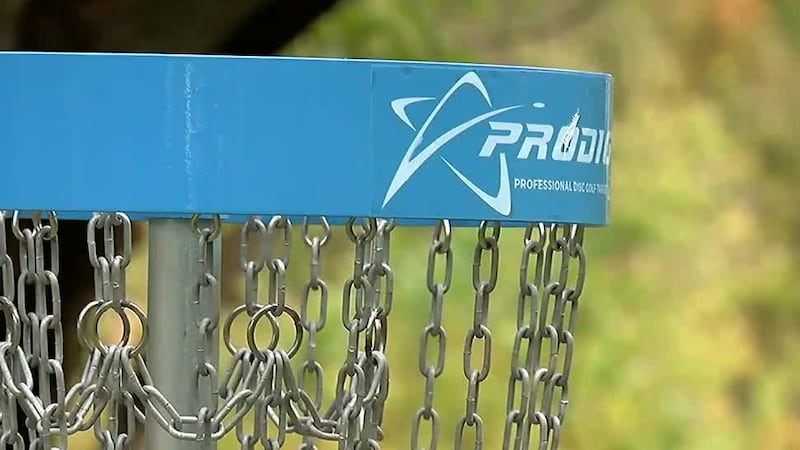 Disc golf baskets cut off, stolen from Devou Park