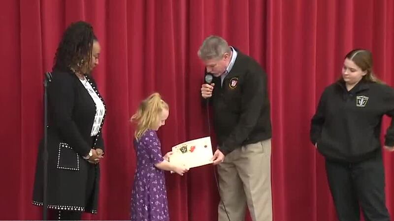 A 7-year-old girl in Hamilton County is being honored for saving the life of her mother.