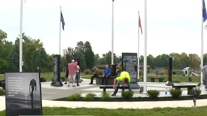 New additions added to the veterans memorial in Fairfield Township.