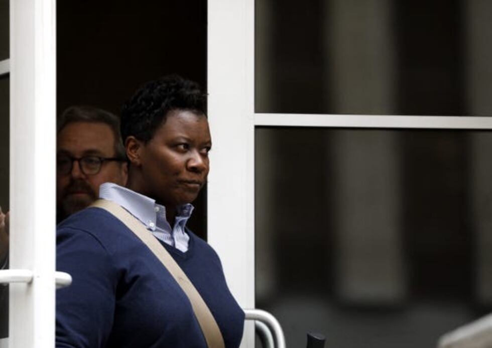 Tamaya Dennard leaves federal courthouse on Feb. 25, 2020 (Photo: Albert Cesare/The Enquirer)