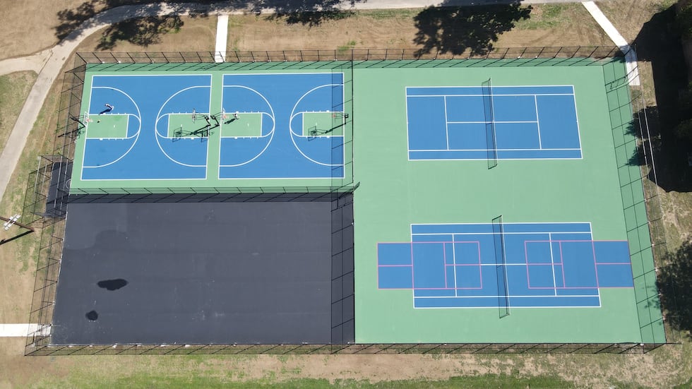 The new multi-use courts in Oakley officially opened on Tuesday.