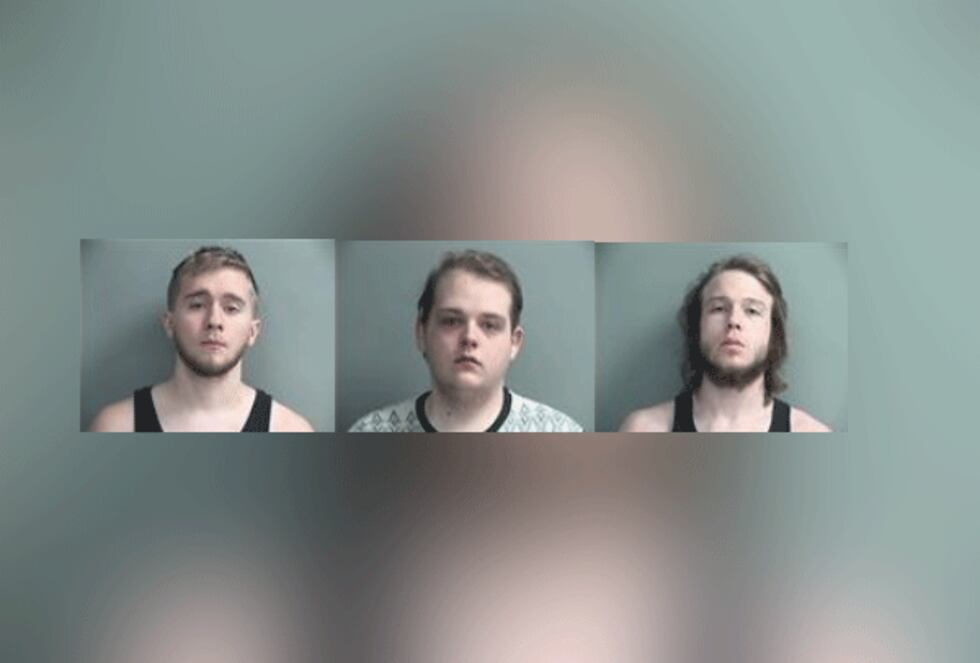 Christian Lee Terry, Kevin Lane Noe and Corey Joseph Ruffner are accused of murdering Layne...