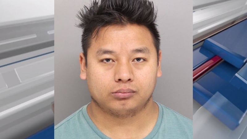 Abraham Gurung, 31, is accused of using a photoshop-like program to “paste the faces of...