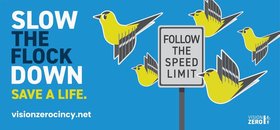 Devou Good Foundation and Vision Zero's 'Slow the Flock Down' campaign.