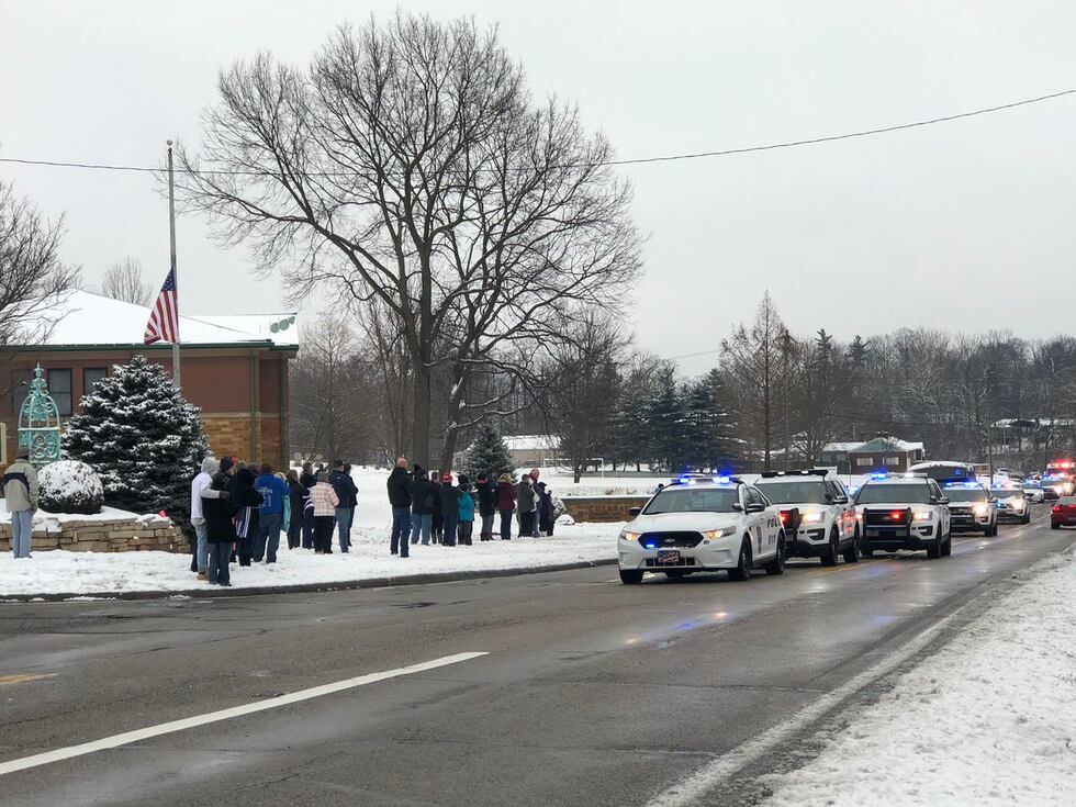 Procession for Officer Dale Woods