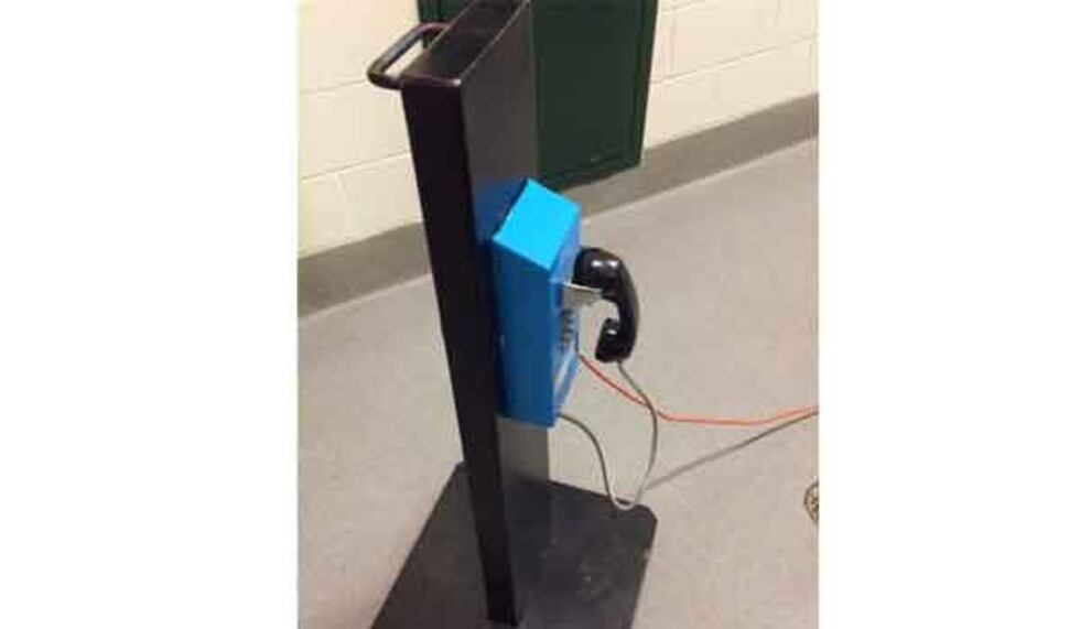 The phone used by Christopher Cornell in his jail cell. (Provided by Boone Co. Jail)