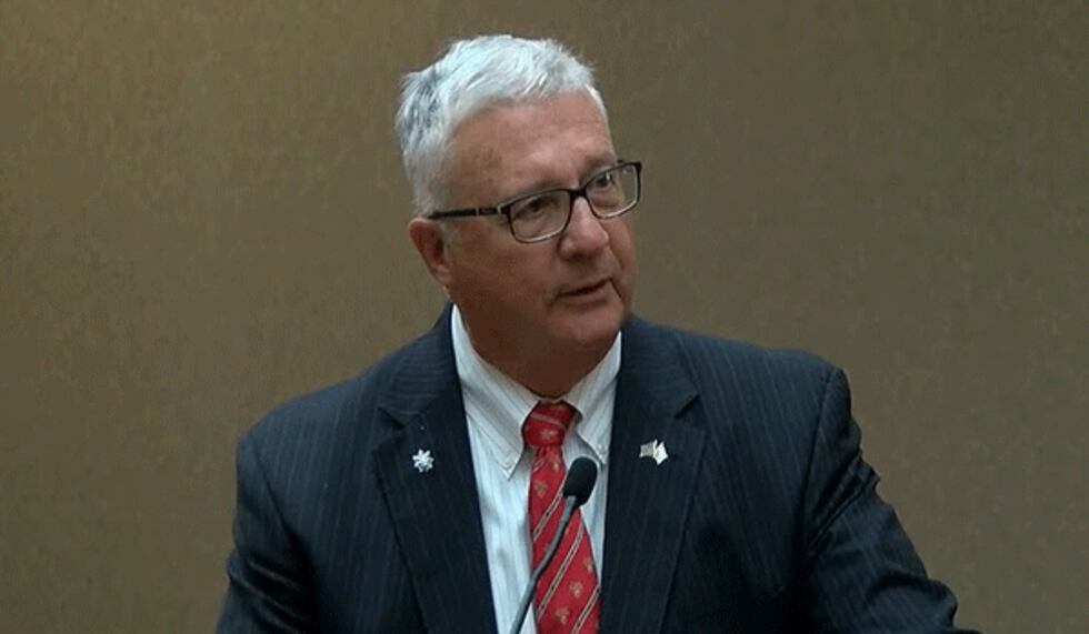 Cincinnati attorney Robert Croskery argues against a protection order ordering his client,...
