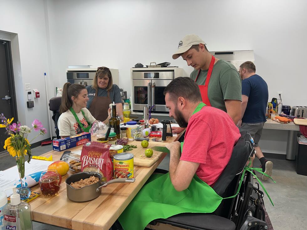 Accessible cooking classes at Boltz to Nuts farm in Loveland, Ohio.