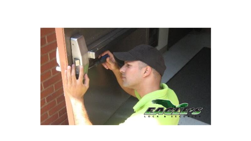 Commercial push bar installation