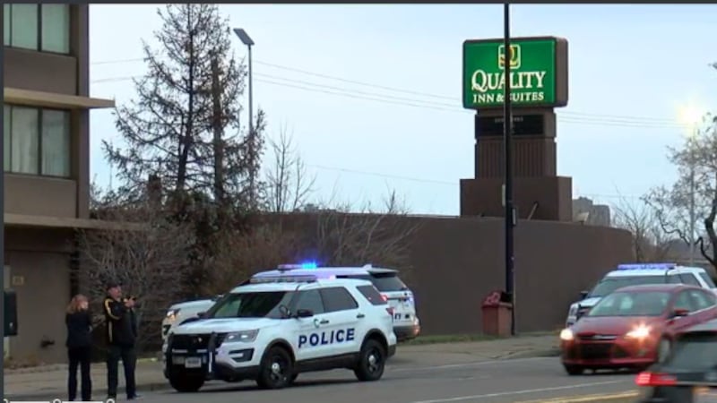 Cincinnati police have been outside the hotel in Queensgate for several hours.