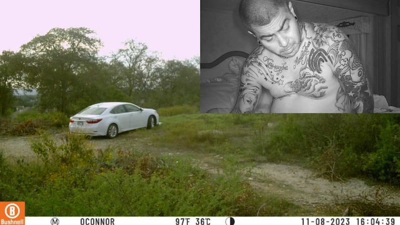 A city-installed game camera was stolen and continued to send images of the suspect.