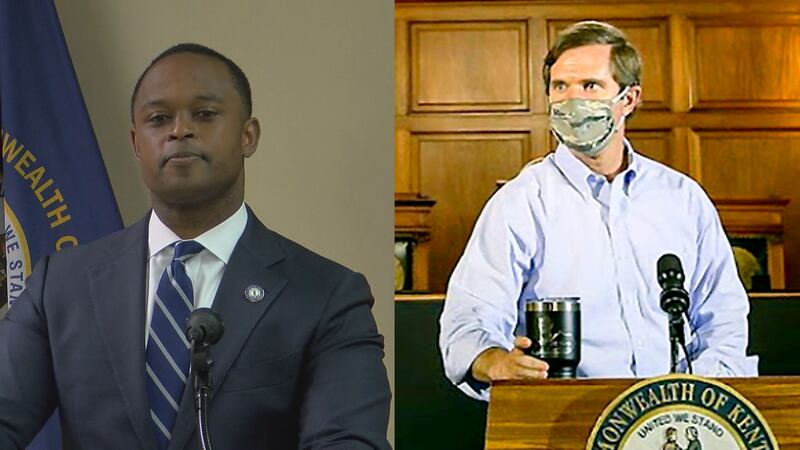 AG Daniel Cameron claimed Gov. Beshear's executive orders put in place due to COVID-19 are...