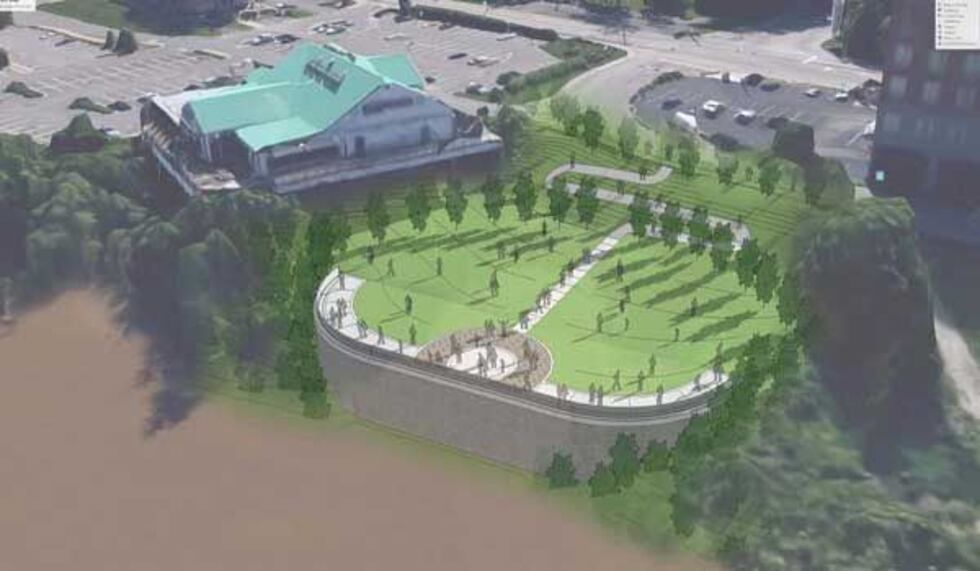 A multi-million green space project is under construction along the Ohio River in Newport....