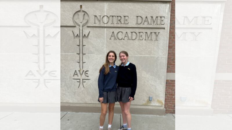 Anna Blair and Clara Heberling each scored 36 on their ACT, according to Notre Dame Academy.