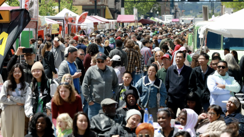 The crowds at Asian Food Fest 2023.