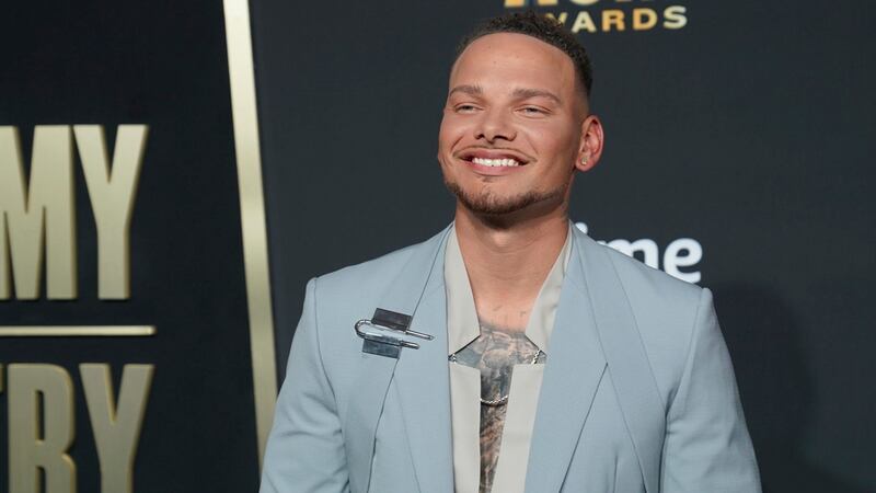 Kane Brown arrives at the 58th annual Academy of Country Music Awards on Thursday, May 11,...