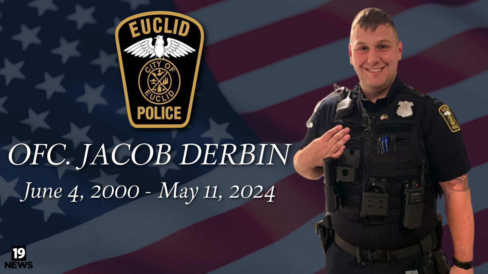 'A true hero': Slain Euclid Officer Jacob Derbin laid to rest - Vimarsana News